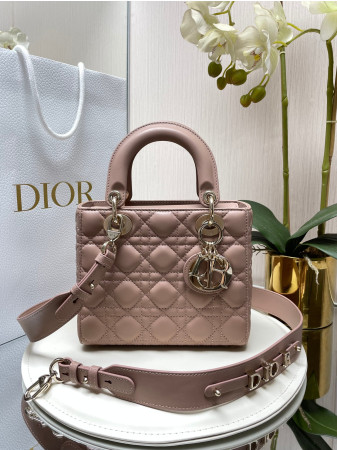 Small Lady D*0r My ABCD*0r Bag Blush 8 x 6.5 x 3 inches