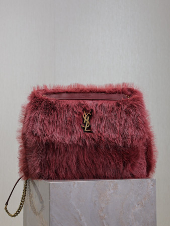 Y*L NIKI LARGE IN SHEARLING 32x23x9cm