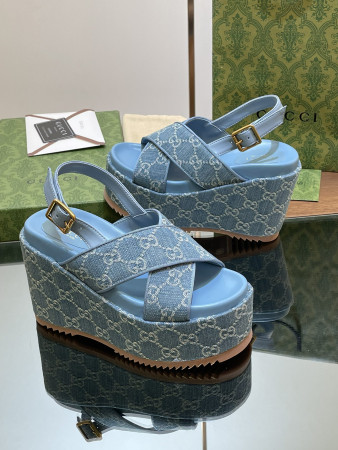 UA G*u*i WOMEN'S GG PLATFORM SANDAL