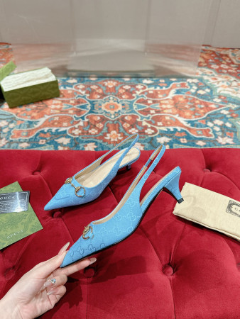 UA G*u*i HORSEBIT SLINGBACK PUMP LOW HEEL