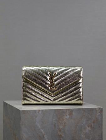 Y*L Cassandra Monogram Classic Chain Wallet 22.5 x 14 x 4cm