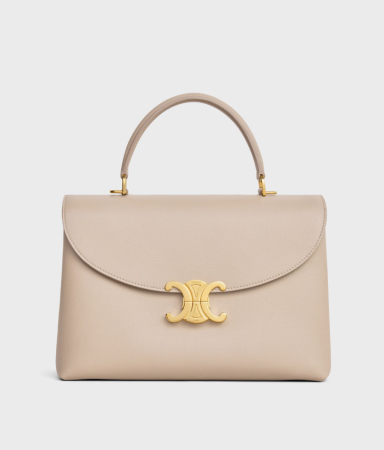 Ce**e Medium Nino Bag In S*pple Graind Calfskin 25x17.5x10cm