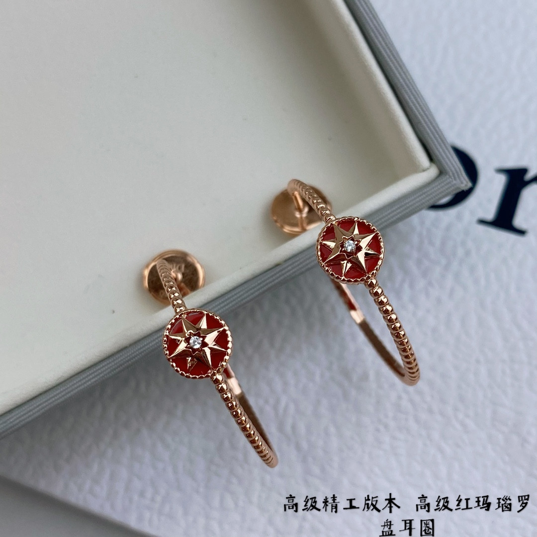 D*0r Eight-pointed star Earrings