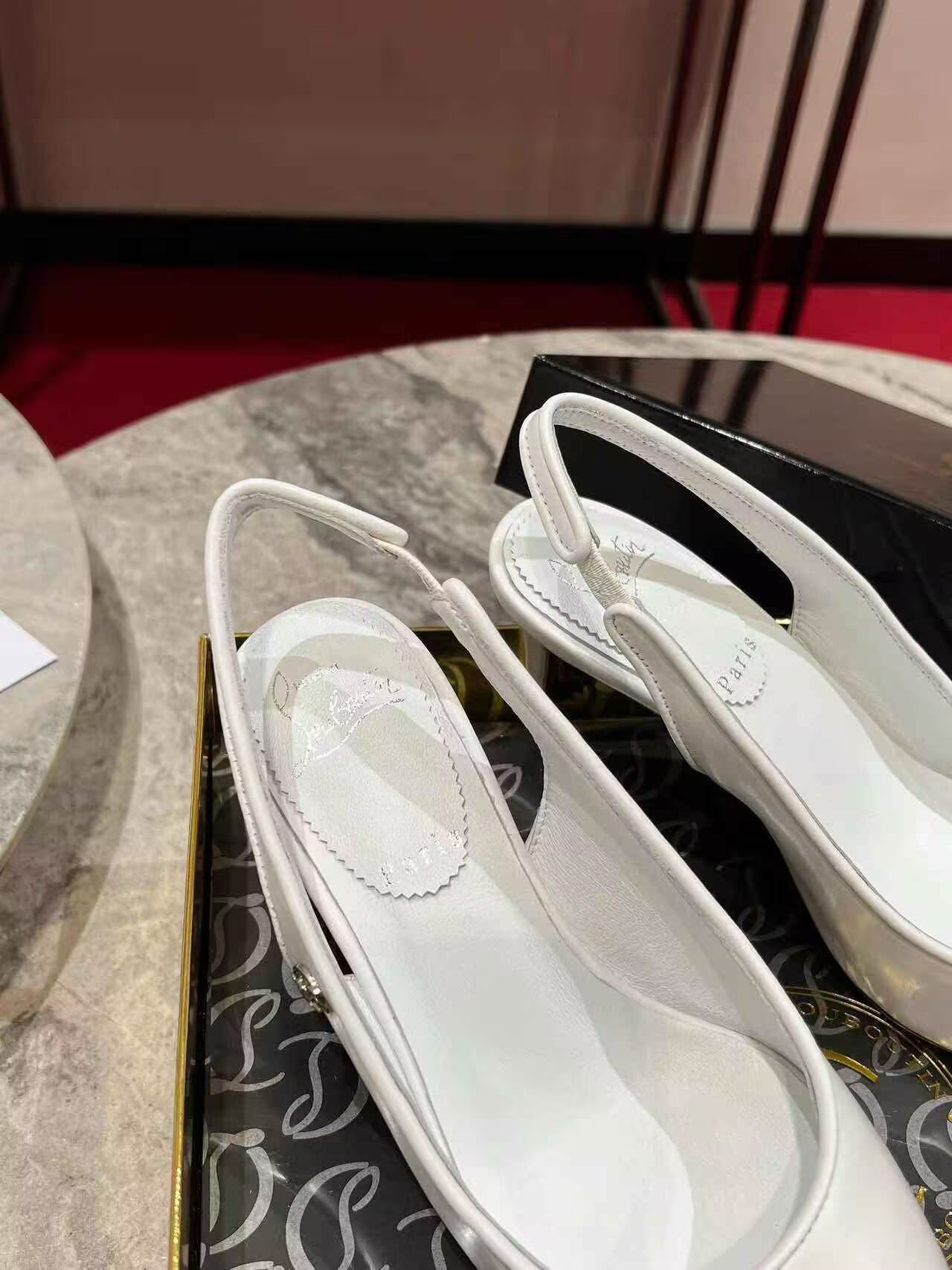 UA Ch**an Louboutin Sporty Kate Sling 65mm