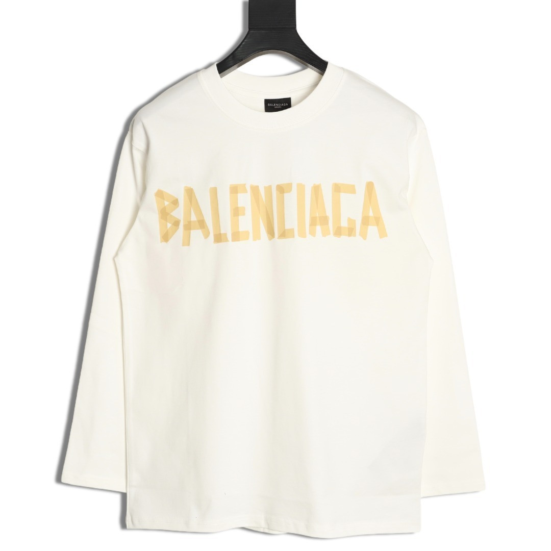 Ba*len*cia*ga Long-sleeved T-shirt