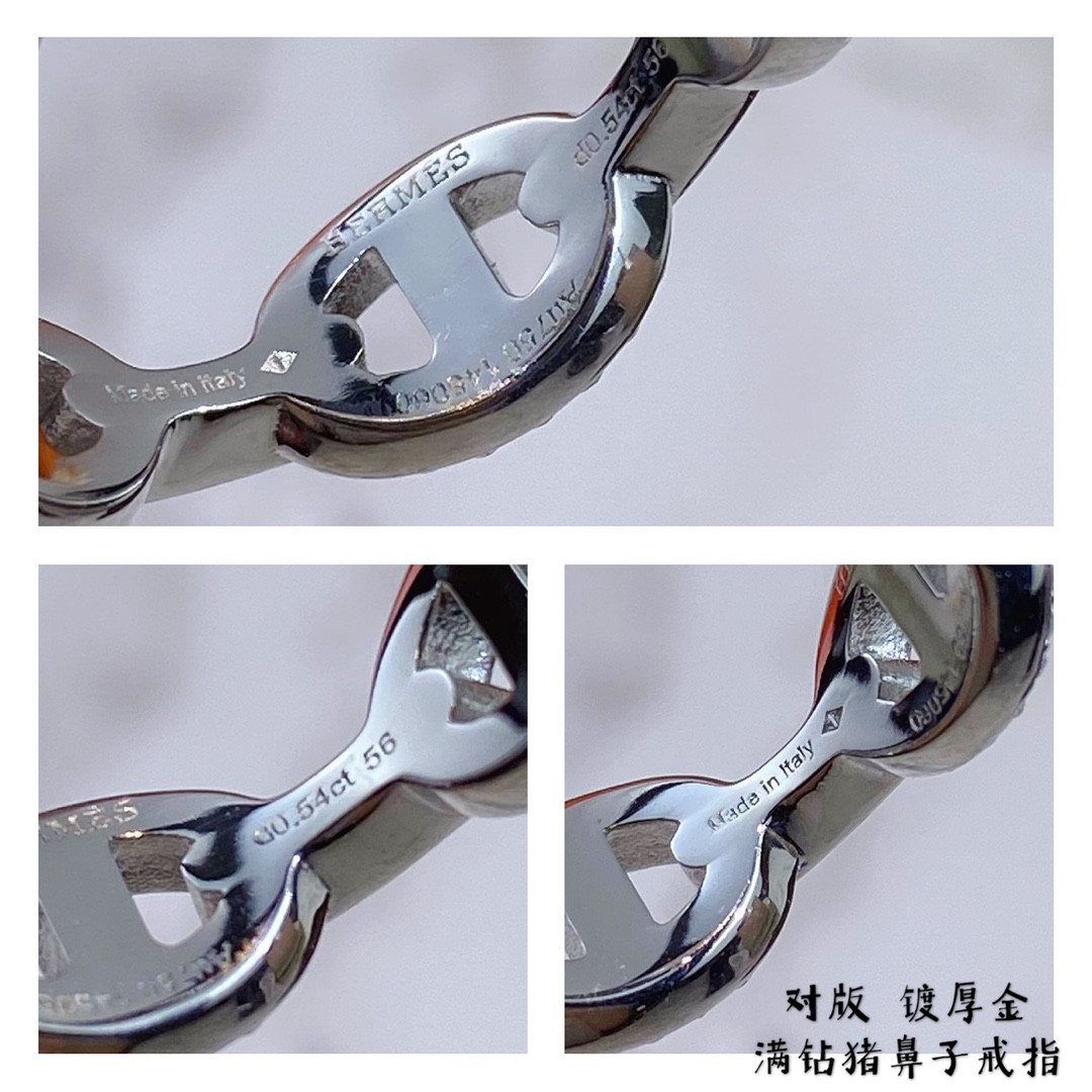 hermès fully Di*m*nd-encrusted collier de chien ring