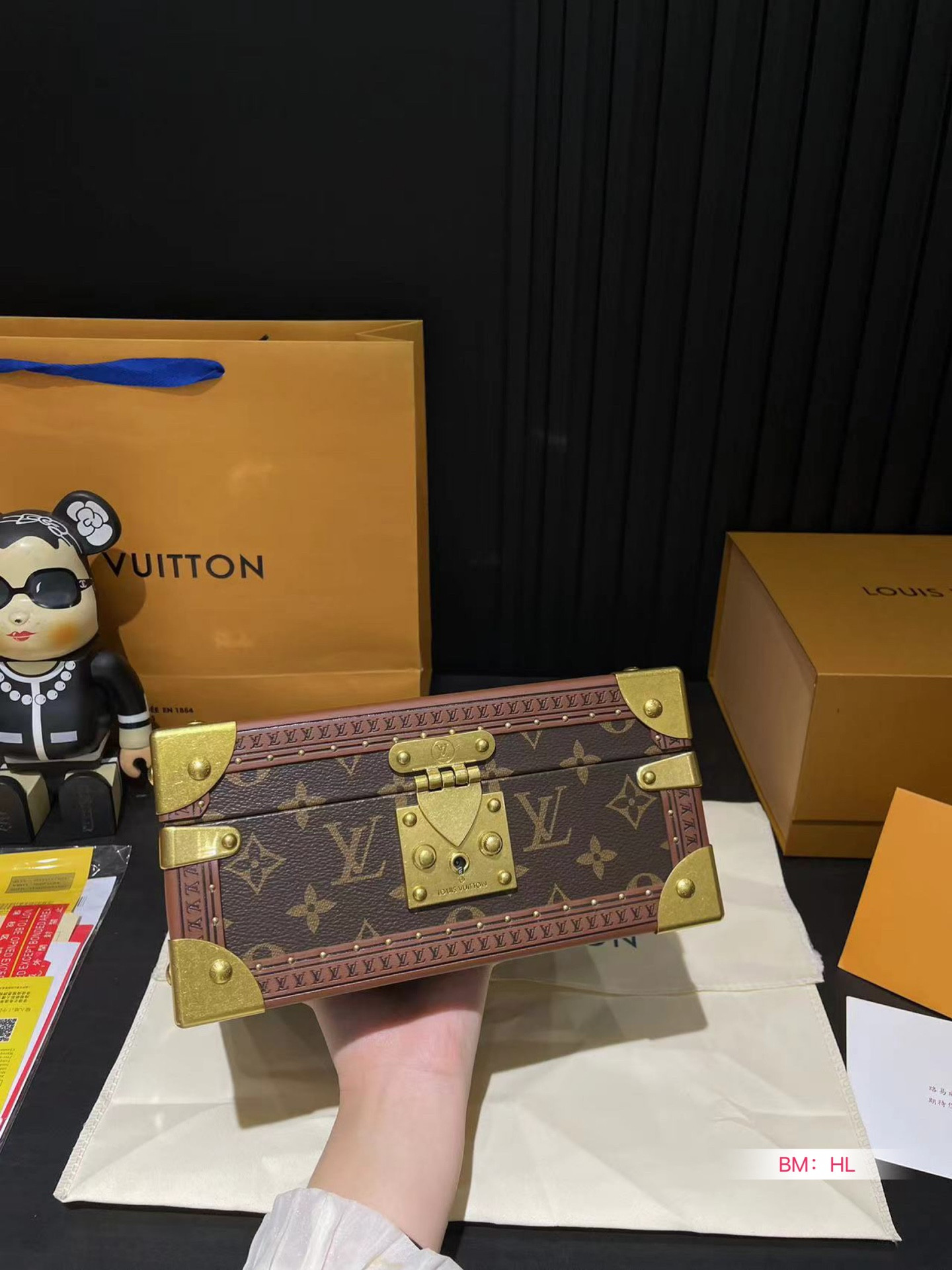 LV M13513 Jewelry Box black 9.4 x 4.9 x 9.4 inches