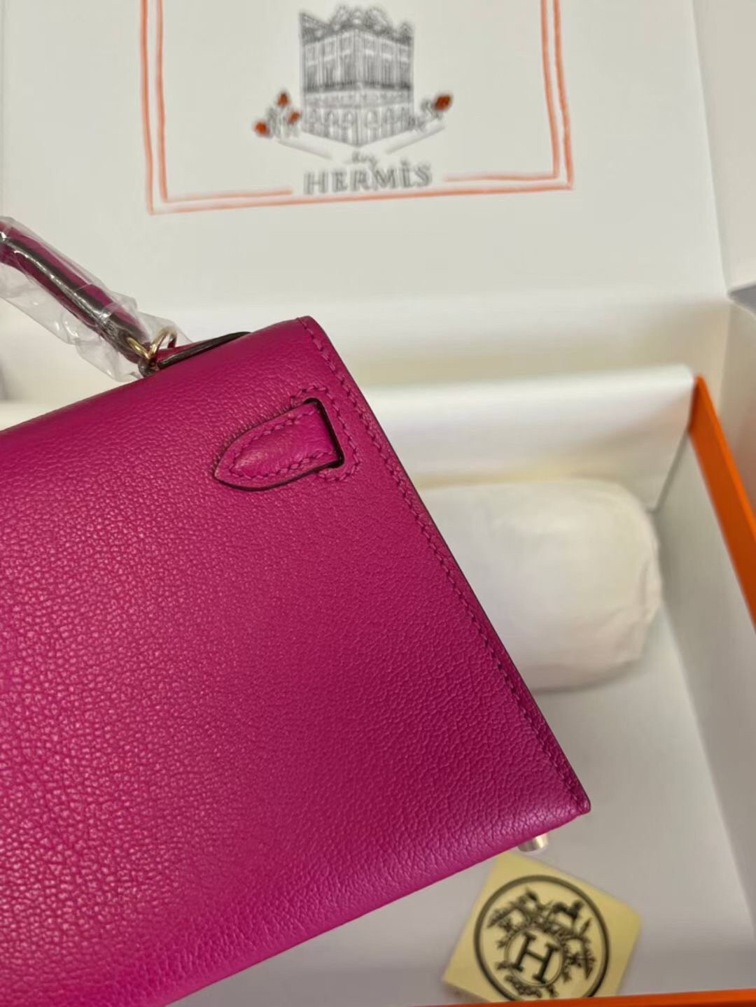 Hermès Mini Kelly Chèvre 19 19×6×12cm