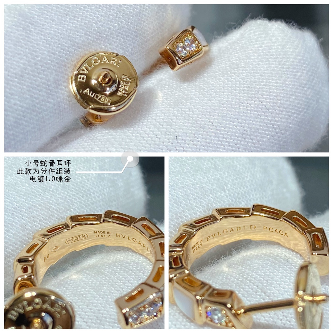 B*l*ai small Snake bone Earrings