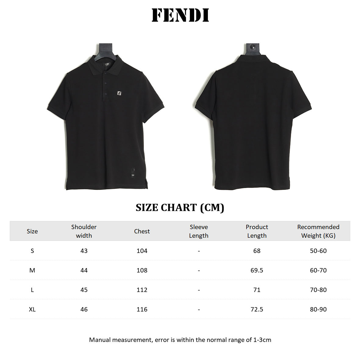 F**di FD Short-sleeved Polo shirt