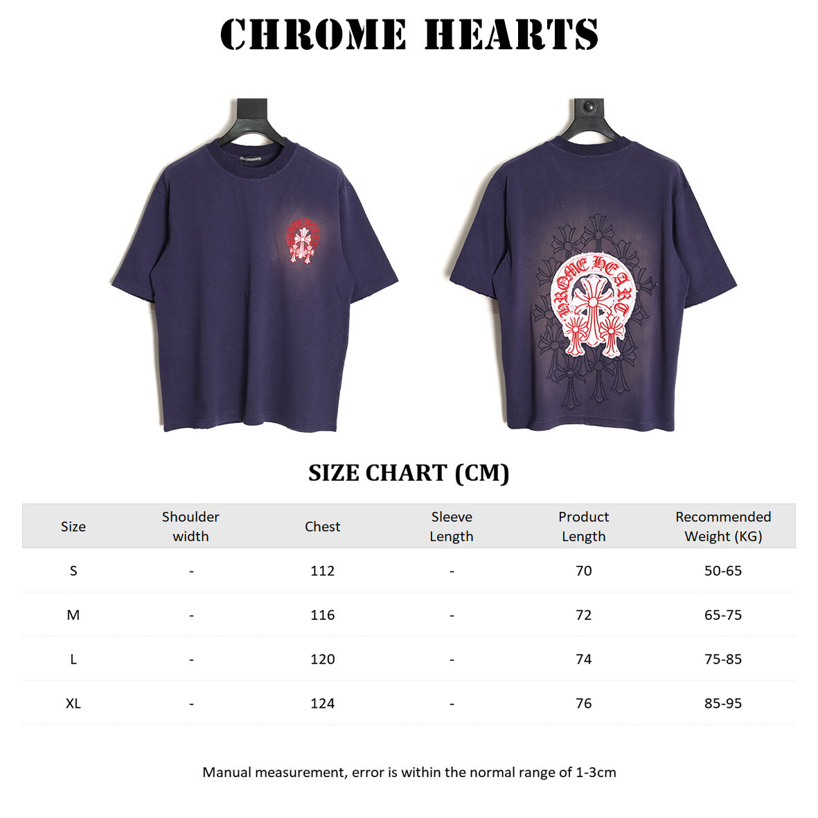 Ch**me He**ts 25SS Short-sleeved T-shirt