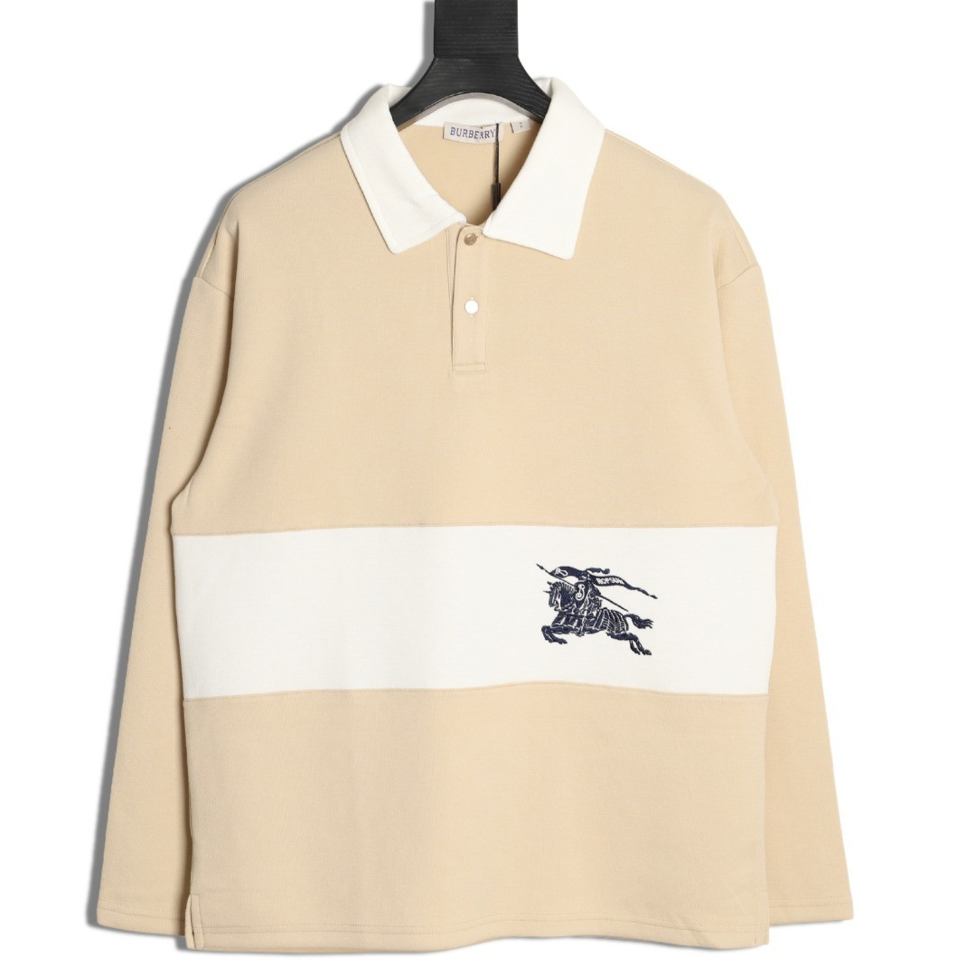 B**rry Long-sleeved Polo Shirt