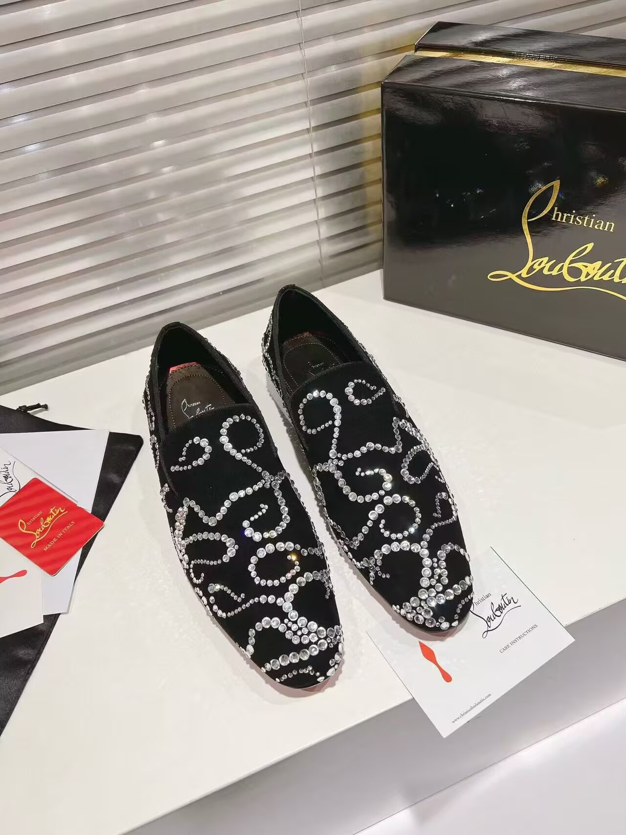 UA Ch**an LOUBOUTIN LOAFERS