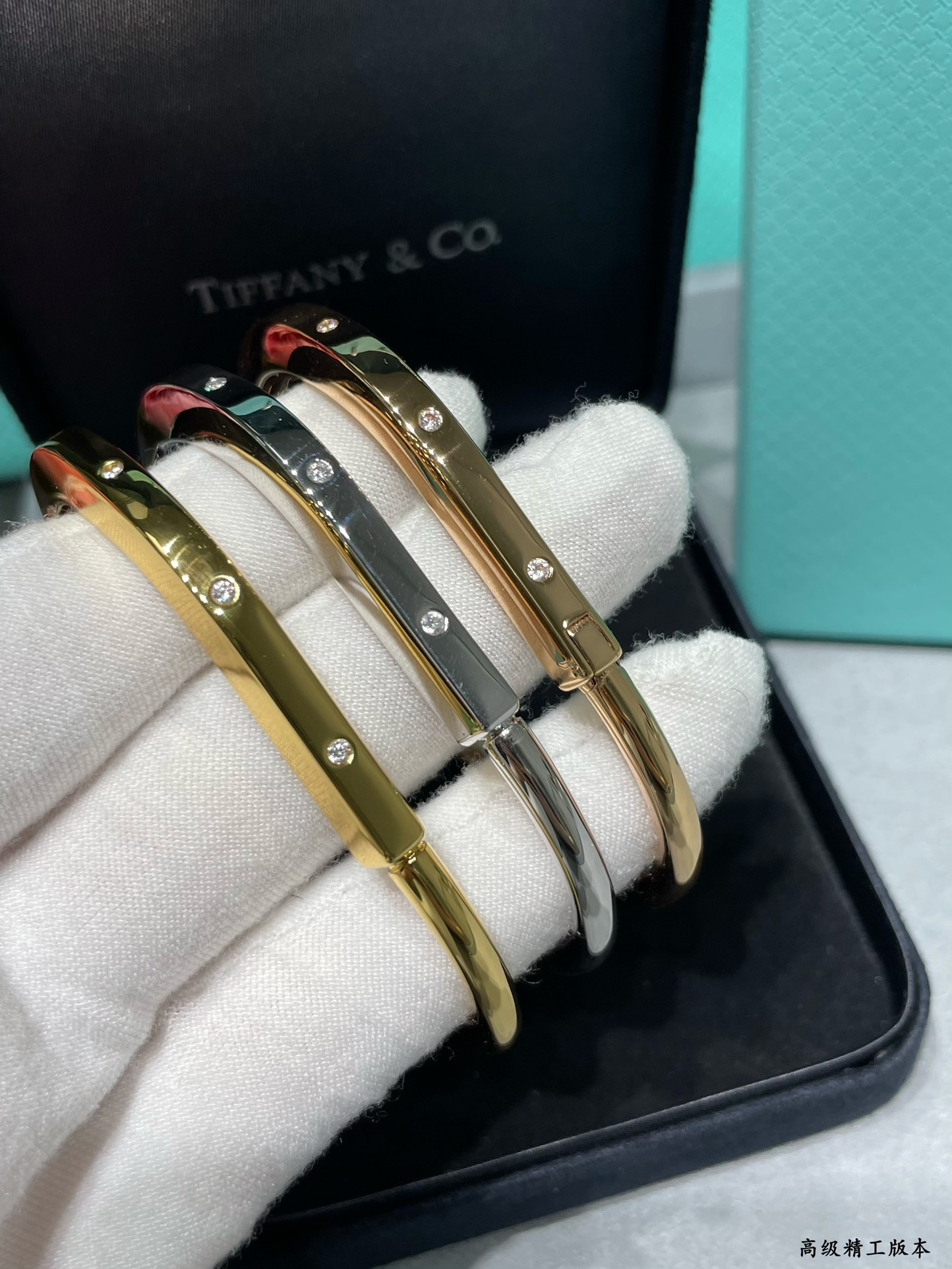 t*f*ny & co. lock Di*m*nd alternating bracelet