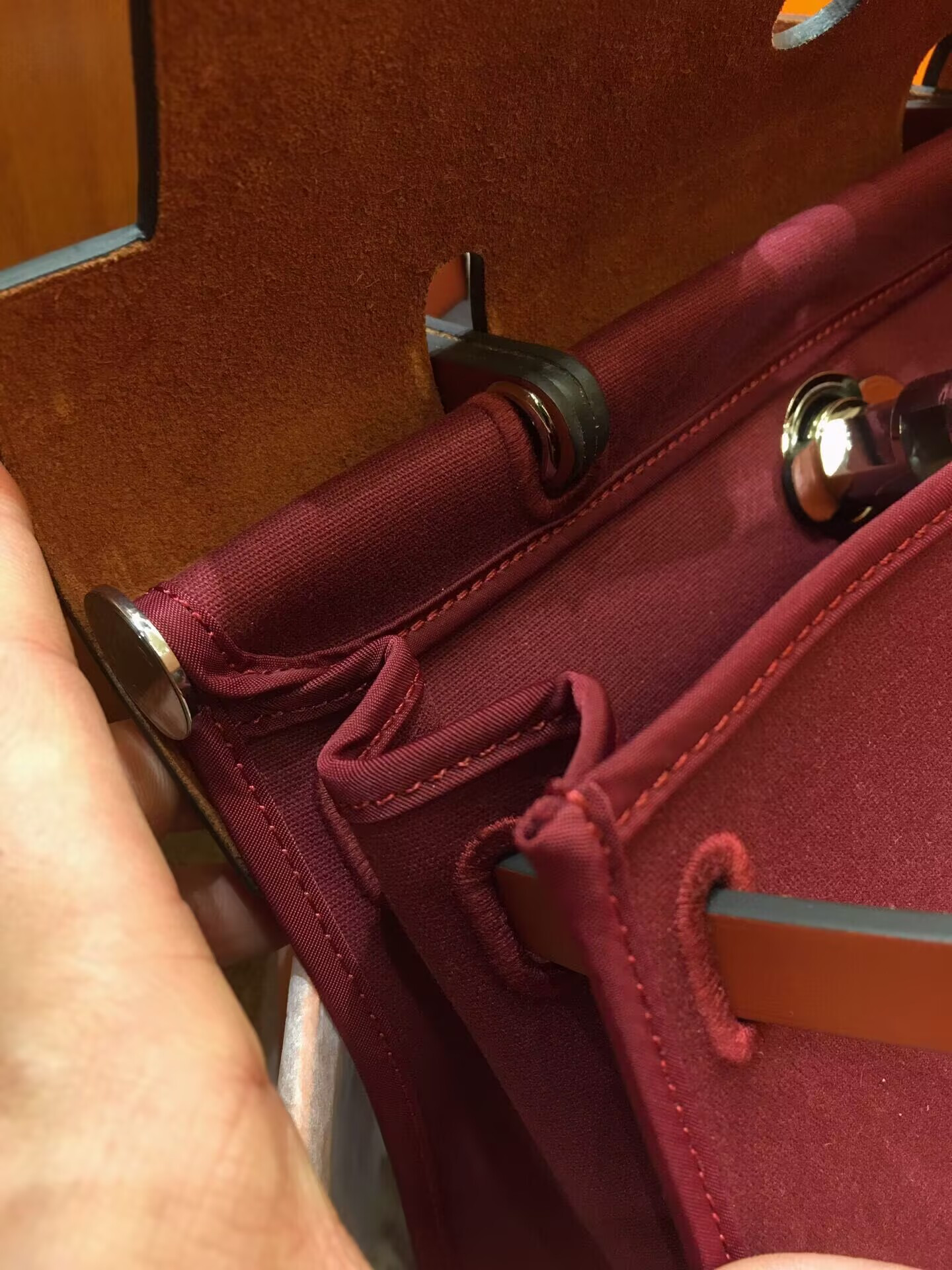 H**mes Herbag 31cm (Metallic finish selectable gold/ silver)