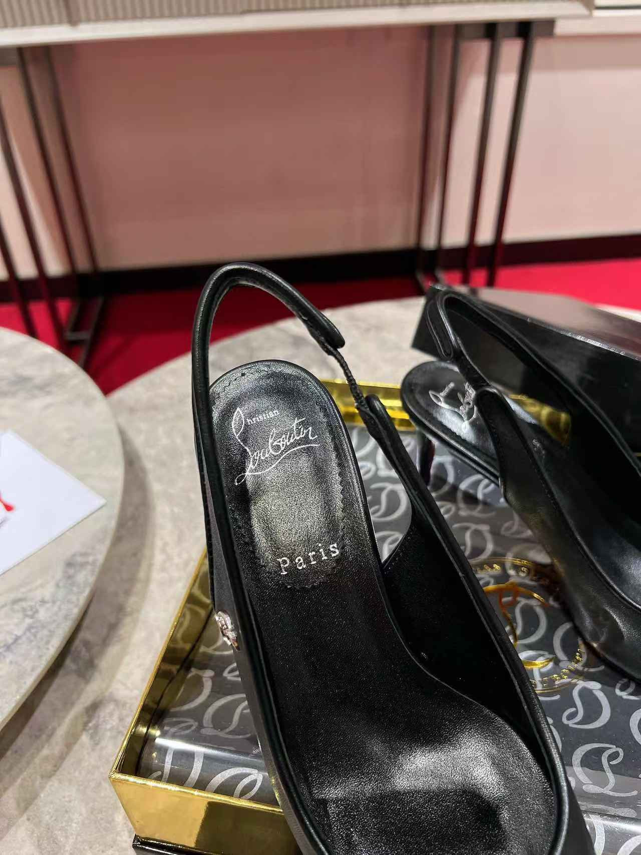 UA Ch**an Louboutin Sporty Kate Sling 65mm