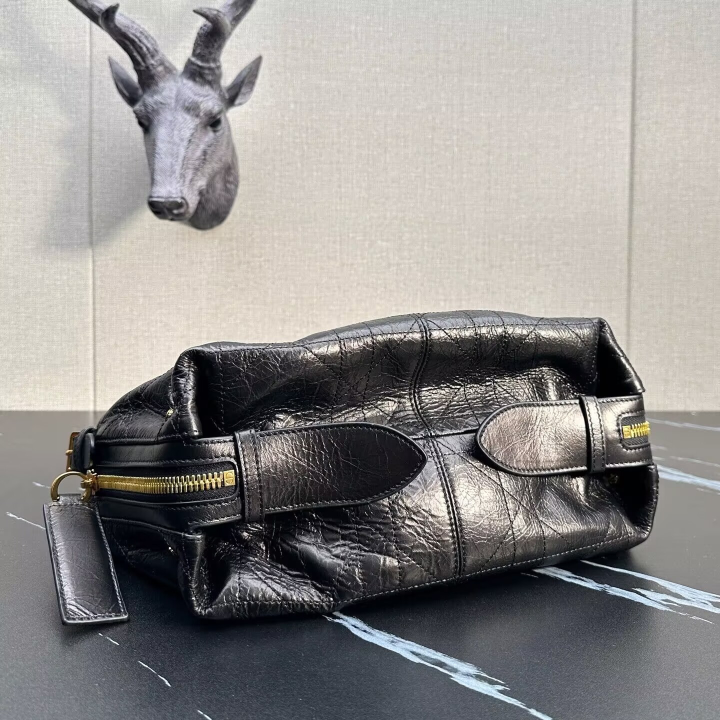 D*0r Small D-Journey Bag in Crinkled Calfskin 25.5 x 14.5 x 14 cm