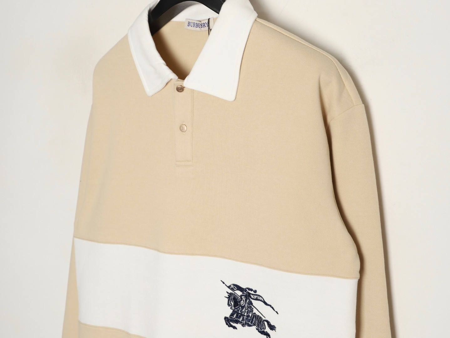 B**rry Long-sleeved Polo Shirt