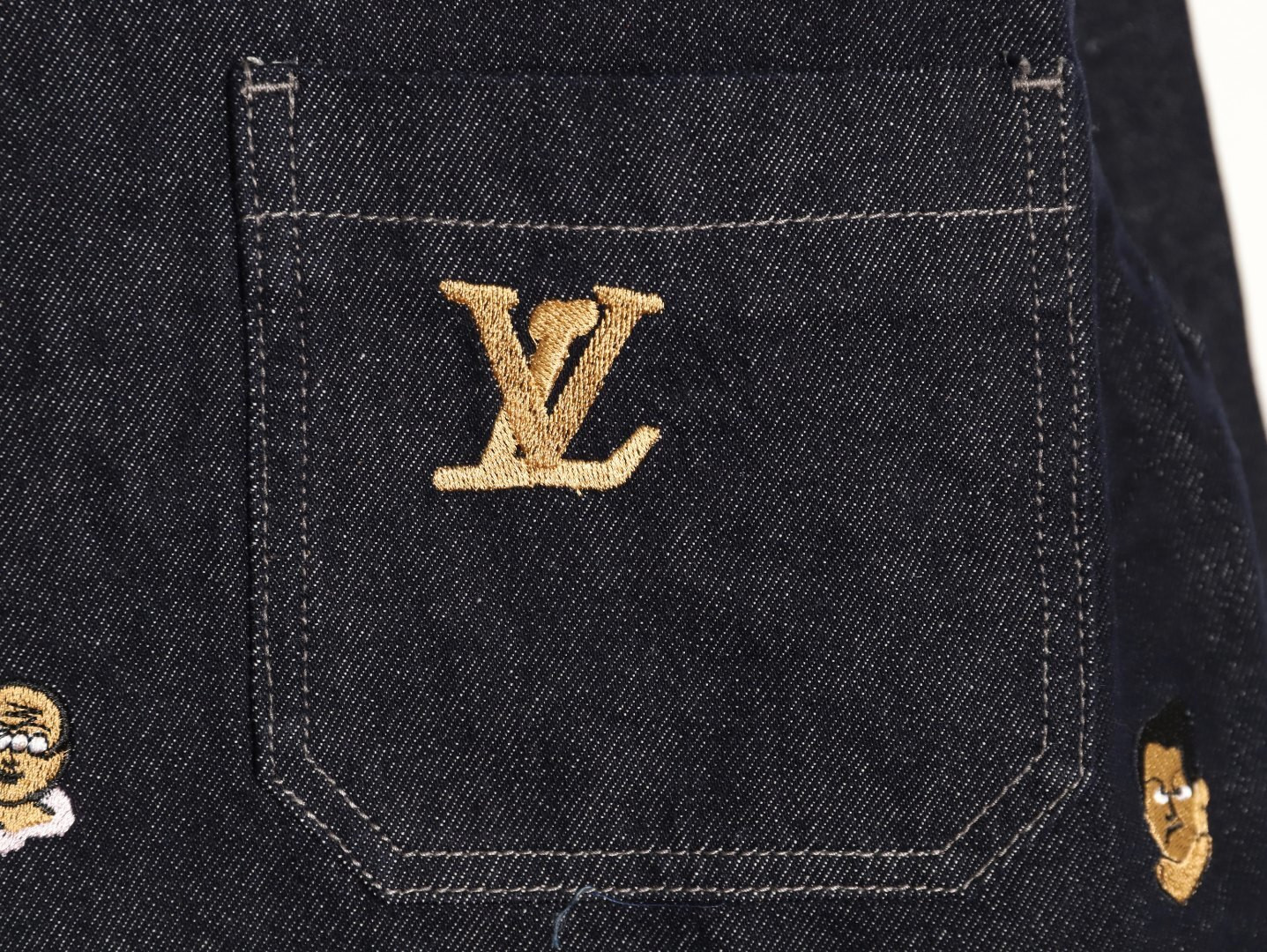 L0*is V*t0n LV Denim Coats Suit