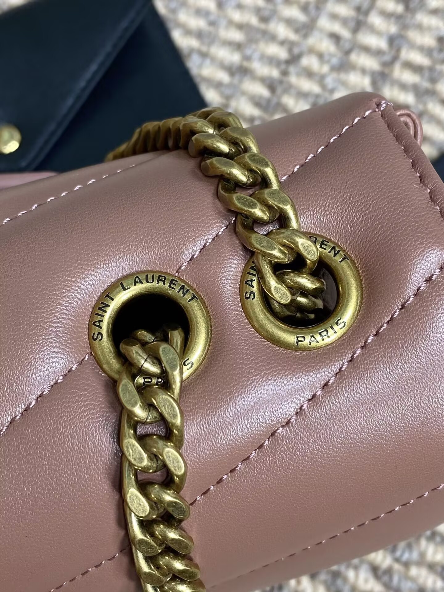 Y*L LOULOU Small IN MATELASSÉ LAMBSKIN 24x14x6cm