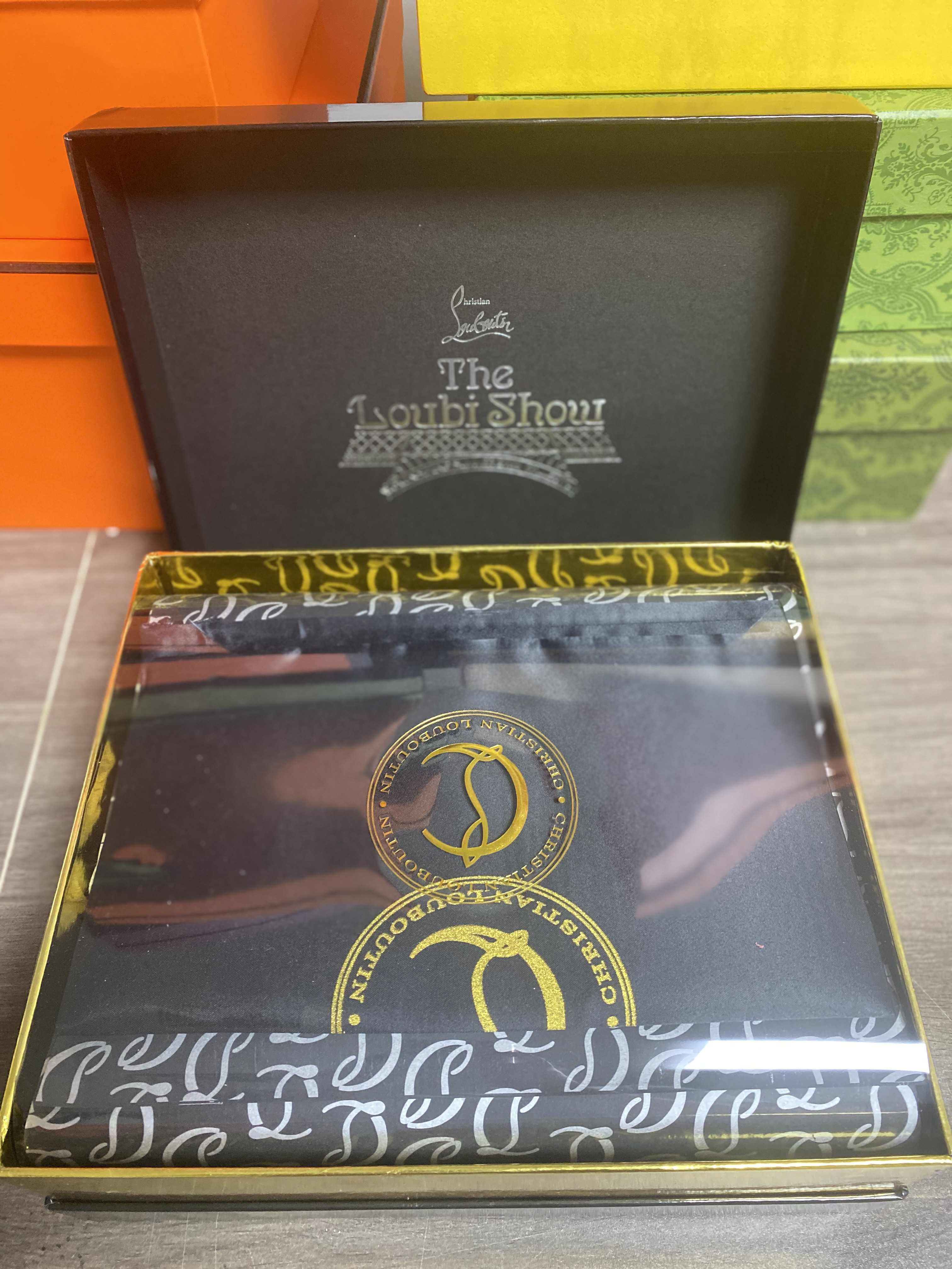 UA Ch**an Louboutin Me Dolly 100 Calfskin Leather Mules