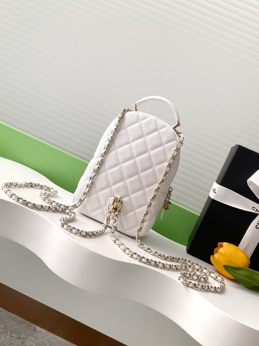 Ch*el Mini Backpack 18×13×9cm