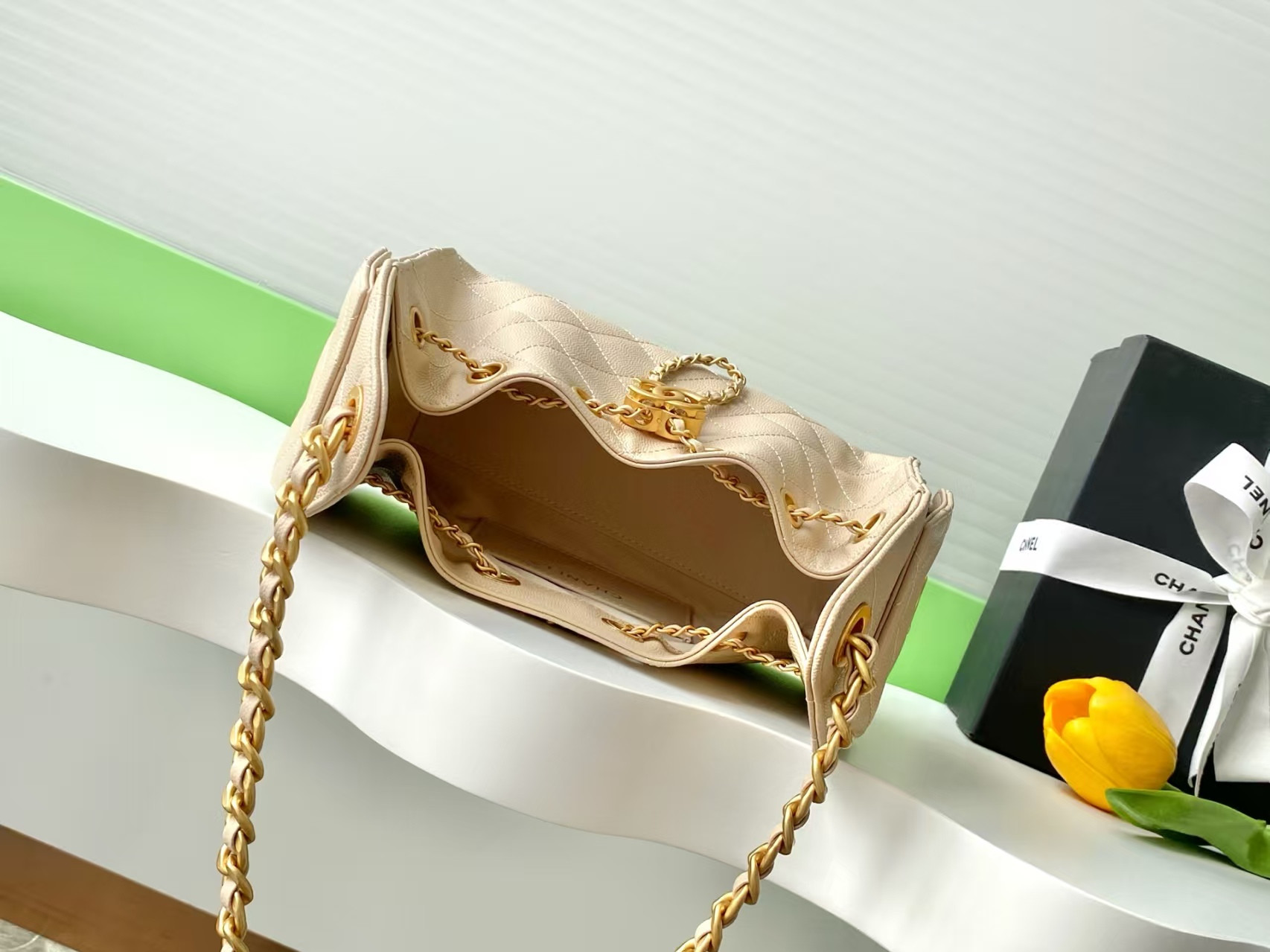 Ch*el 25C Bucket Bag 20x22x12.5cm