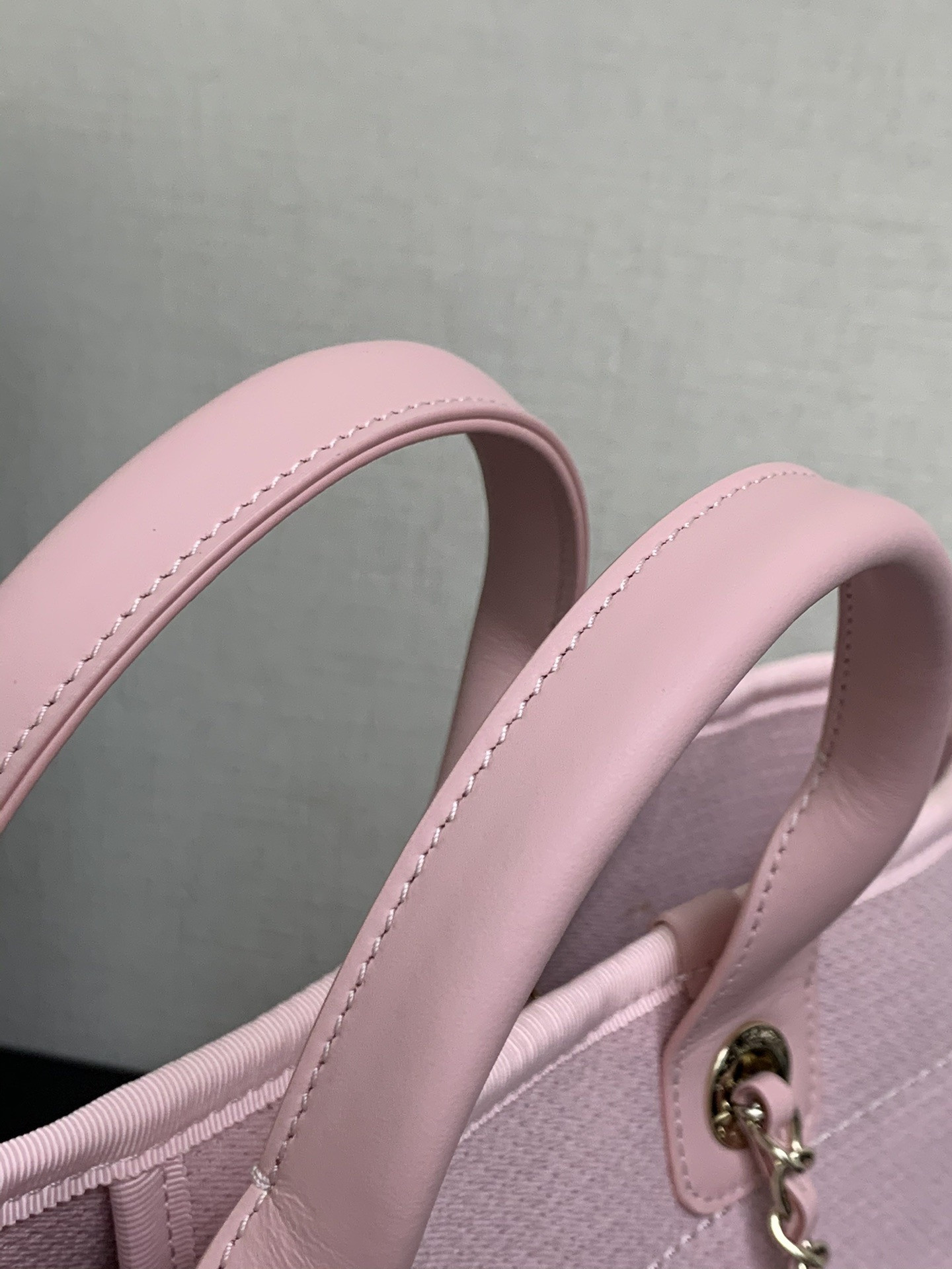 Ch*el Deauville Tote Shopping Bag 39x13x22cm