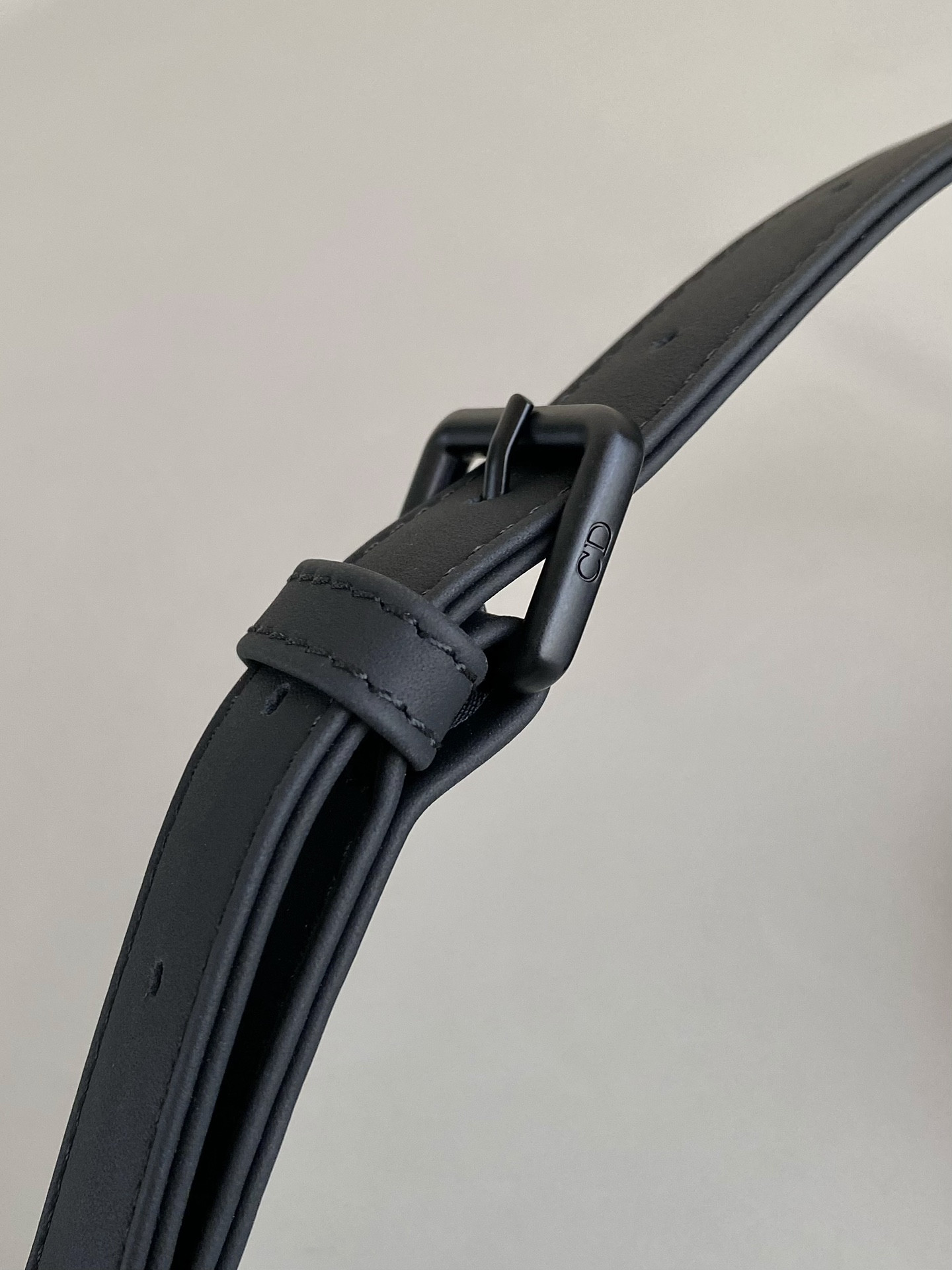 D*0r SMALL LADY D-JOY BAG Ultramatte Black Cannage Calfskin