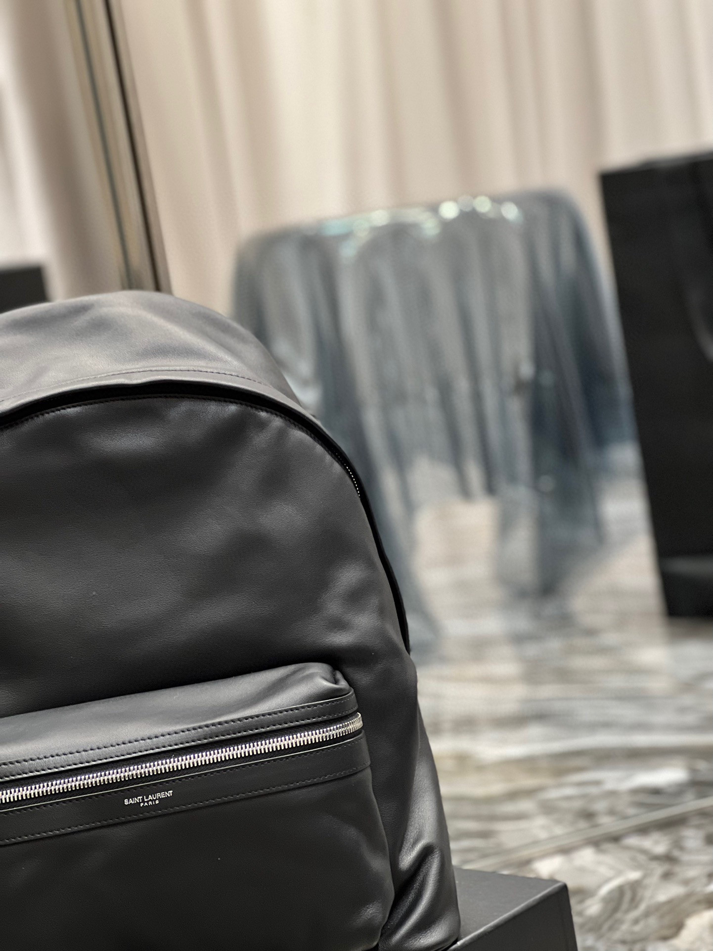 Y*L CITY BACKPACK IN CANVAS, NYLON AND LEATHER 31 X 41 X 22 CM 12.2 X 16.1 X 8.6 INCHES