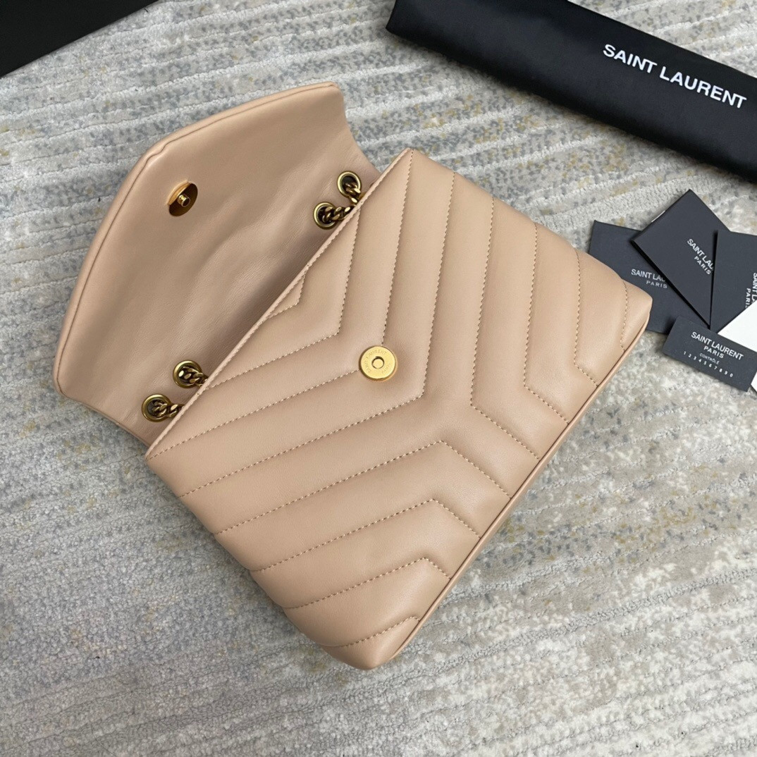 Y*L LOULOU SMALL IN QUILTED LEATHER 23x17x9cm