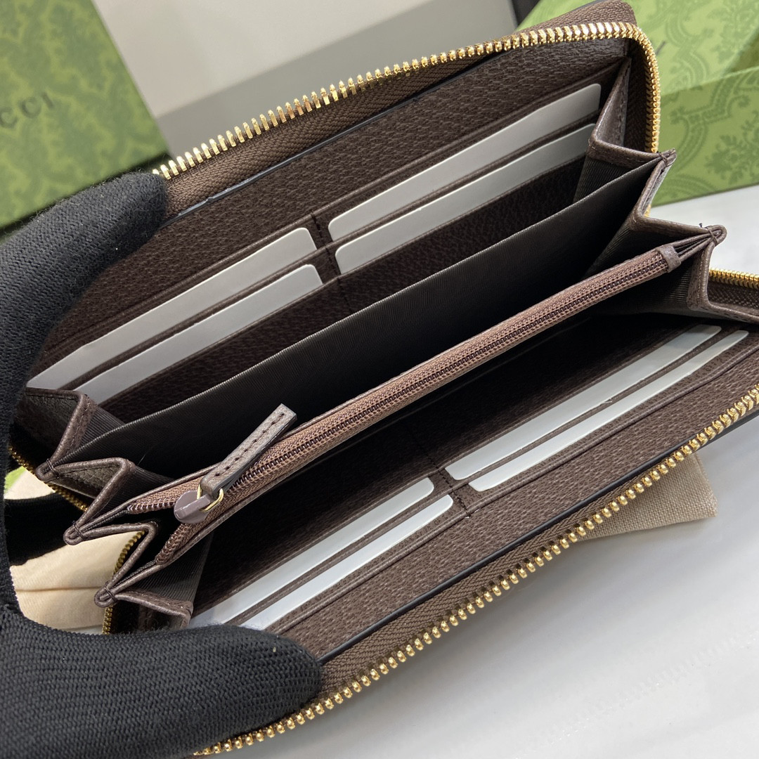 G*u*i OPHIDIAZIP AROUND WALLET 19.5x11x3cm