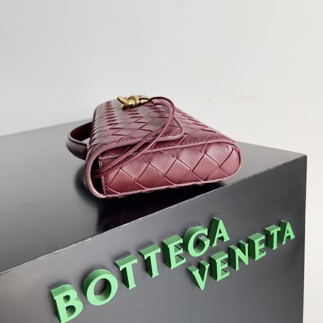 Bo*te*ga Ve*ne*ta Long Clutch Andiamo With Handle Fondant 31x13x3cm
