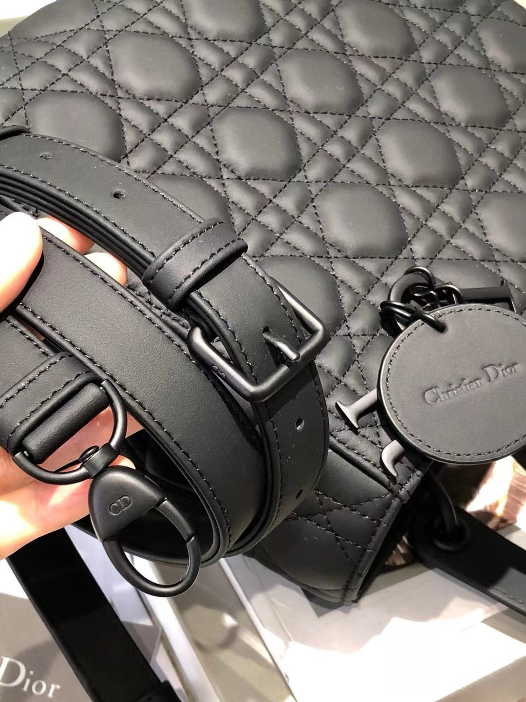 Medium Lady D*0r Bag 9.5 x 8 x 4.5 inches