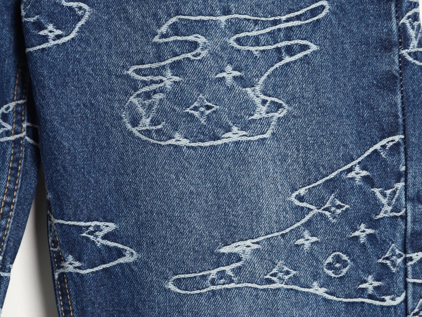 L0*is V*t0n LV Pharrell Nigo Tyler Jeans Suit