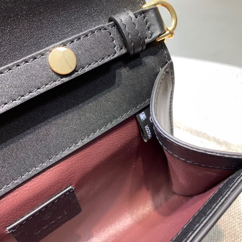 G*u*i Zumi smooth leather mini bag