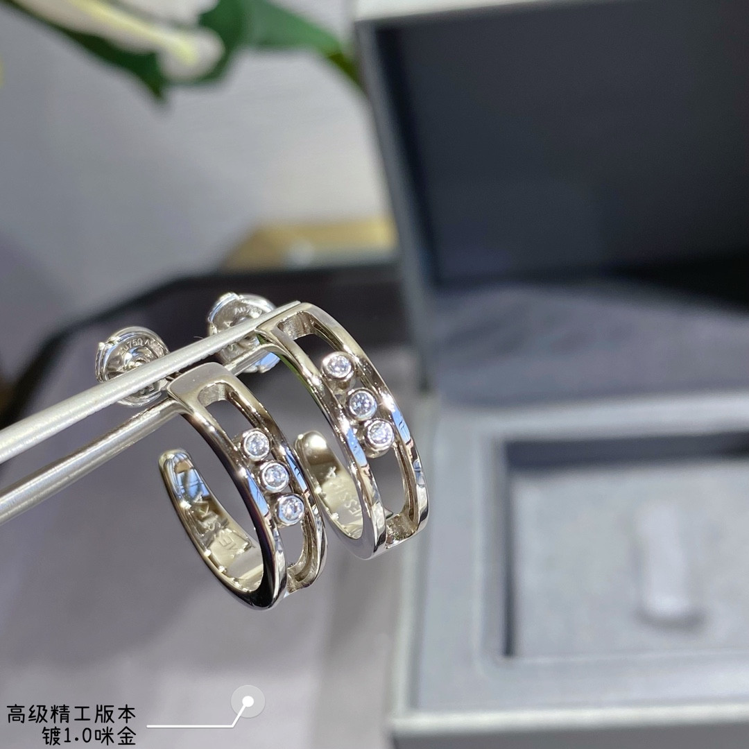 Messika Polished Moving Earrings