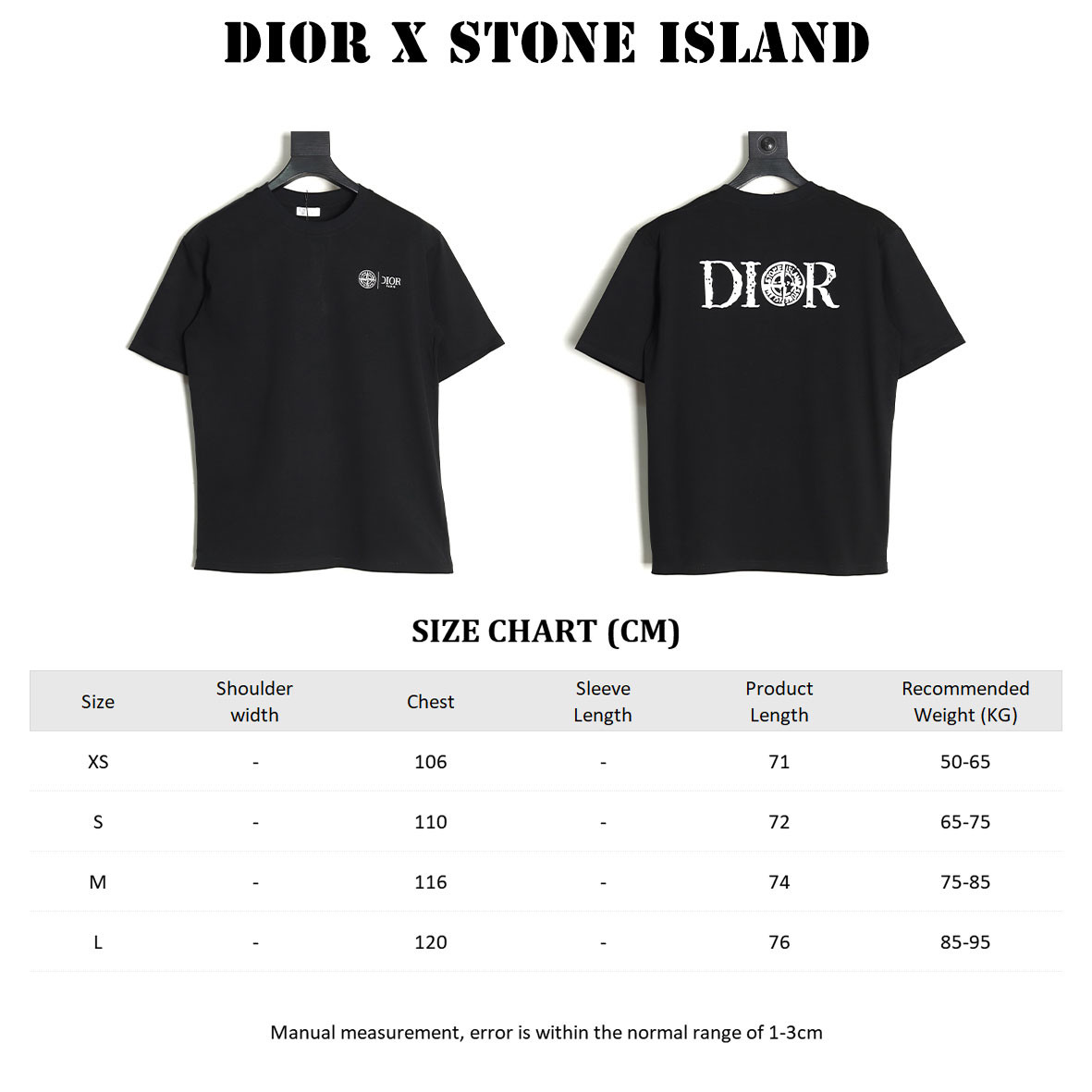 D*0r x Stone Island 25SS Short-sleeved T-shirt