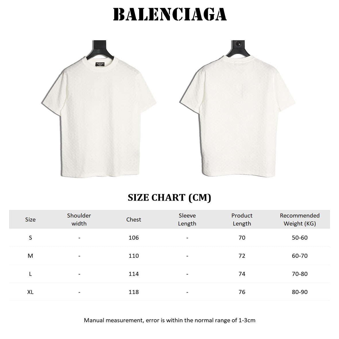 Ba*len*cia*ga 25ss Short-sleeved T-shirt