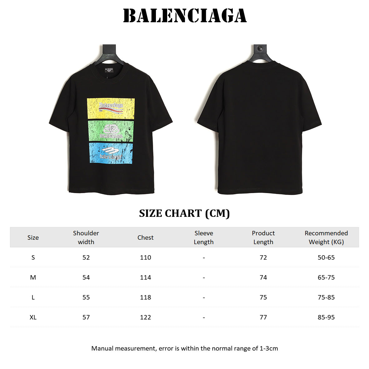 Ba*len*cia*ga 24SS Short-sleeved T-shirt