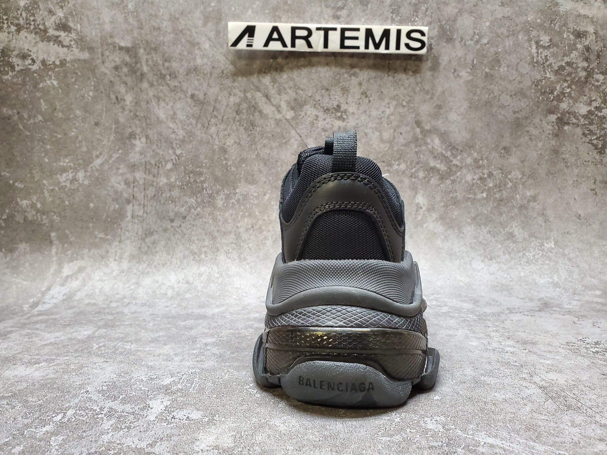 Balenciga Triple S Black Clear Sole