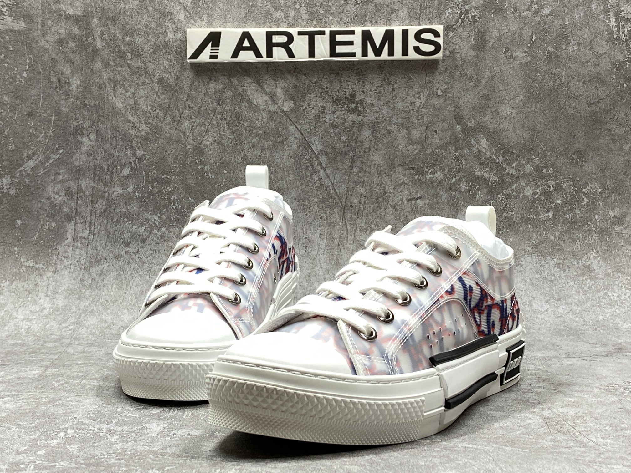 D*0r B23 Low Top Red Blue Oblique