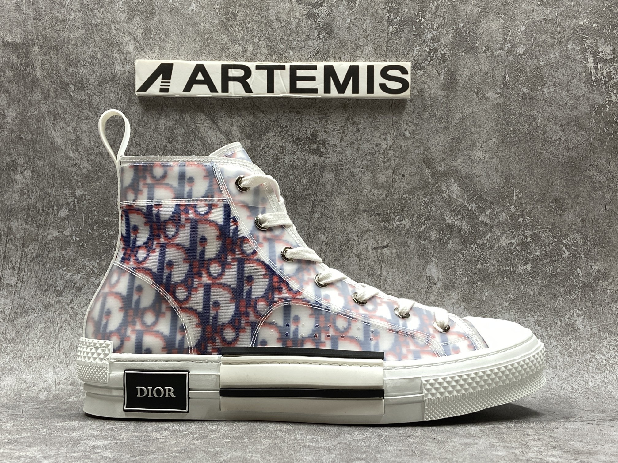 D*0r B23 High Top Red Blue Oblique