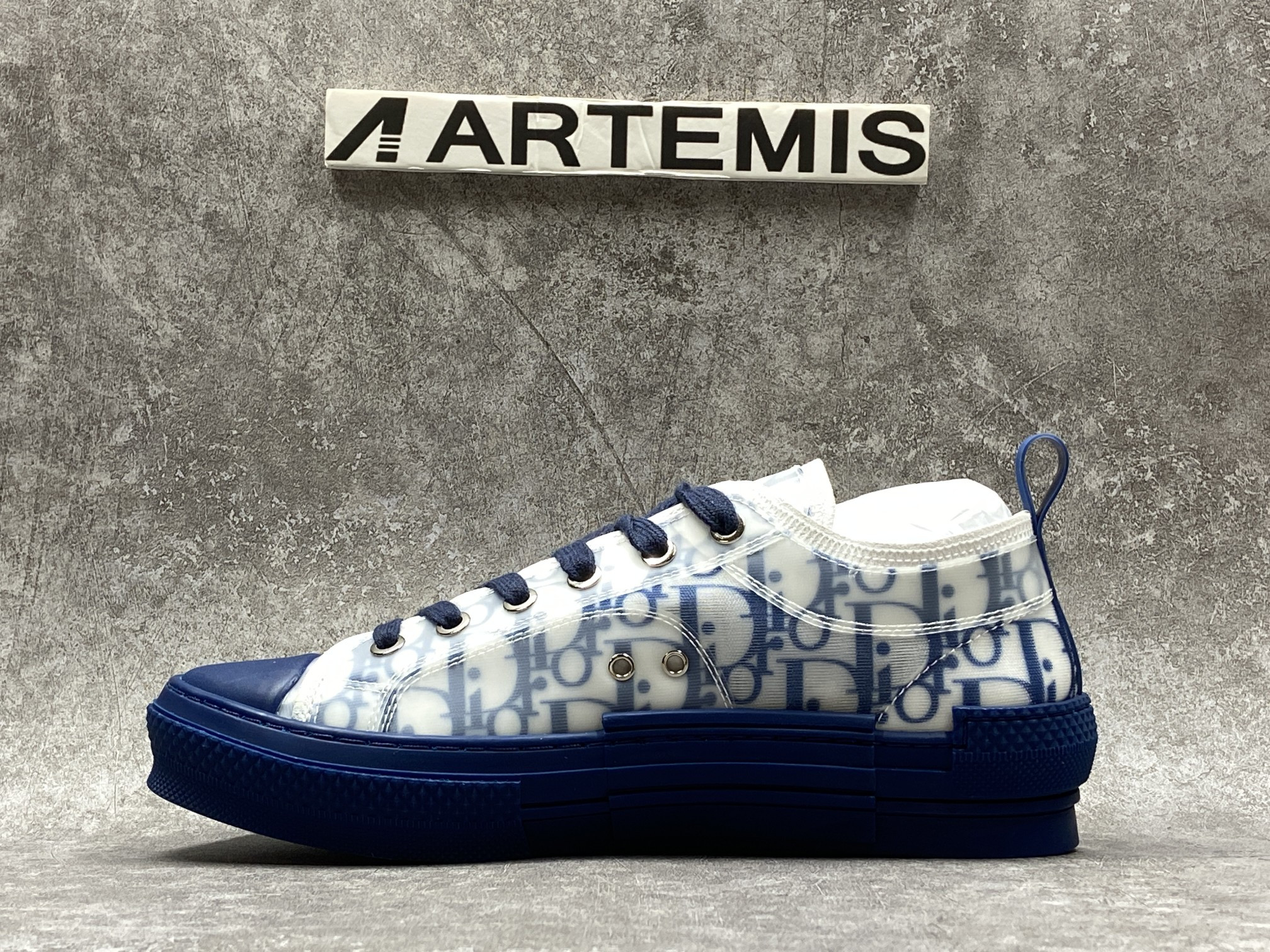 D*0r B23 Low Top Blue Oblique