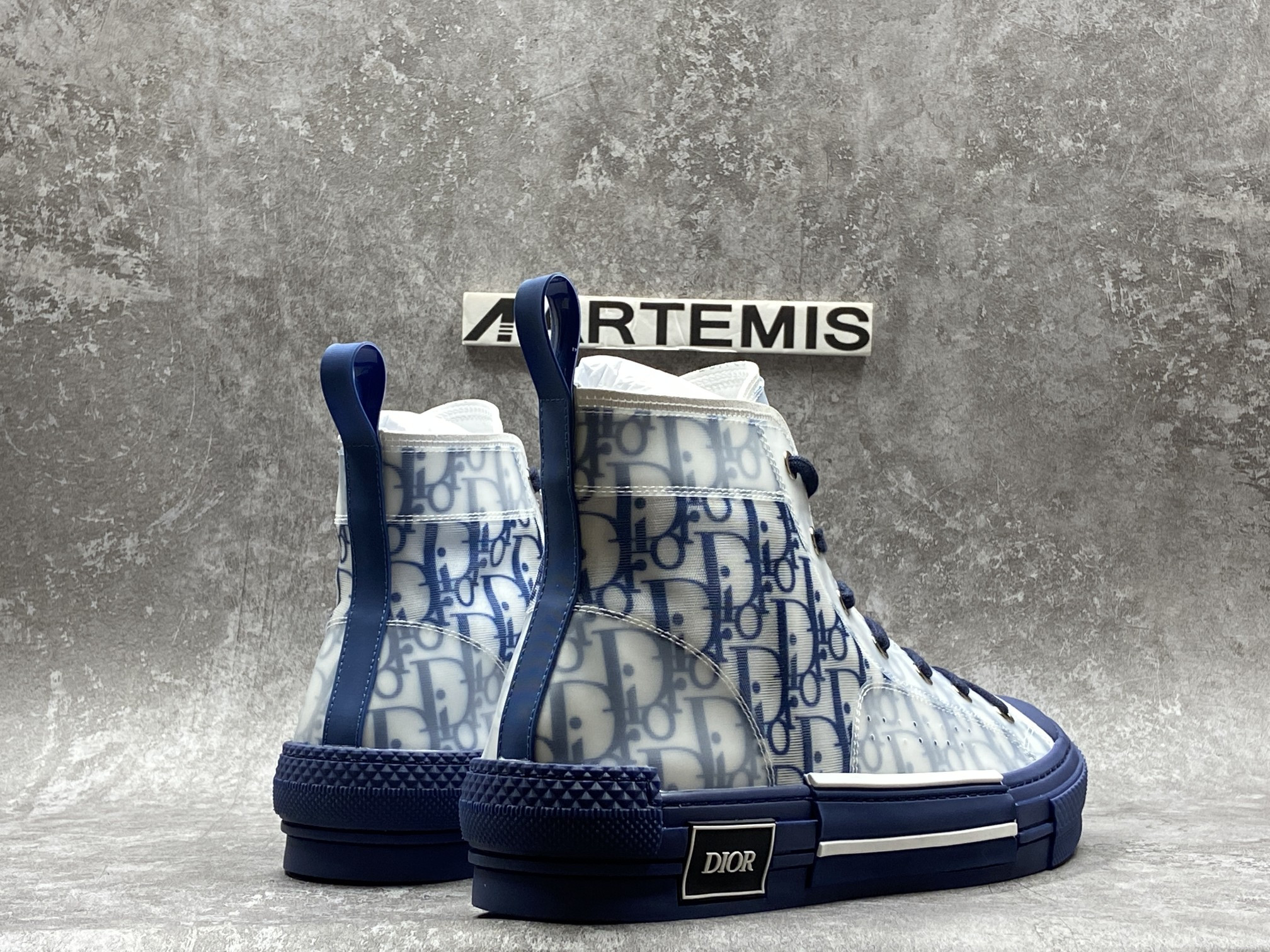 D*0r B23 High Top Blue Oblique