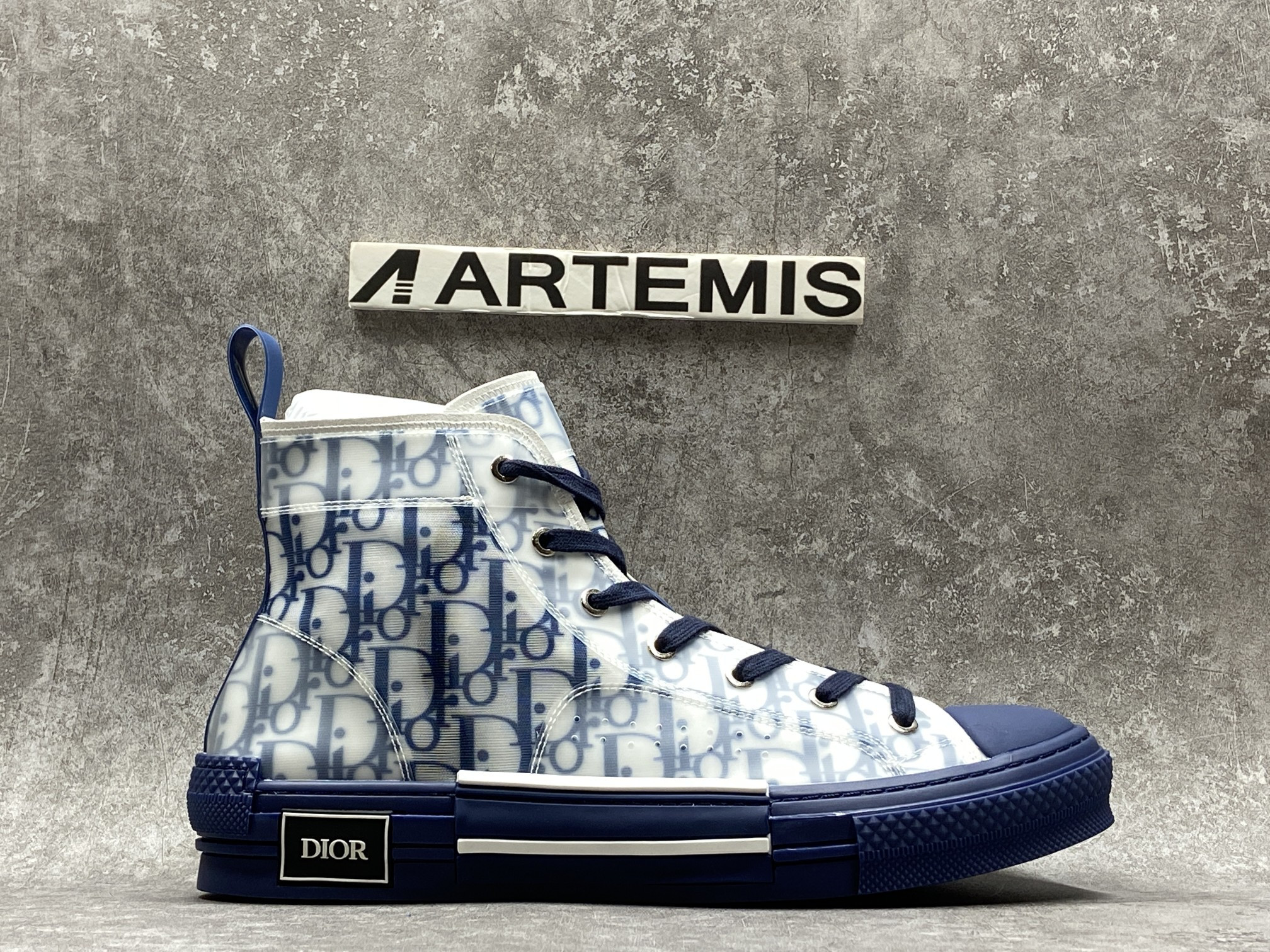 D*0r B23 High Top Blue Oblique