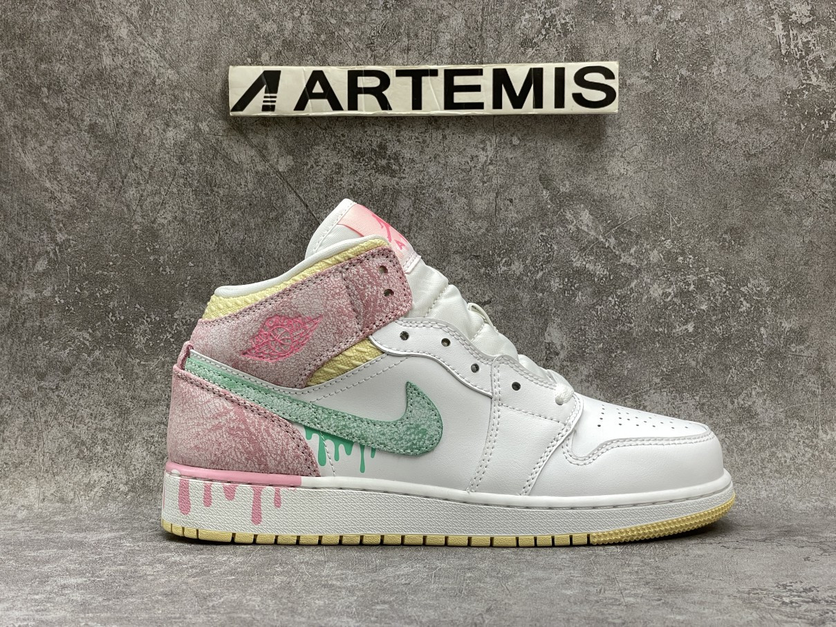 Air Jordan 1 Mid Paint Drip