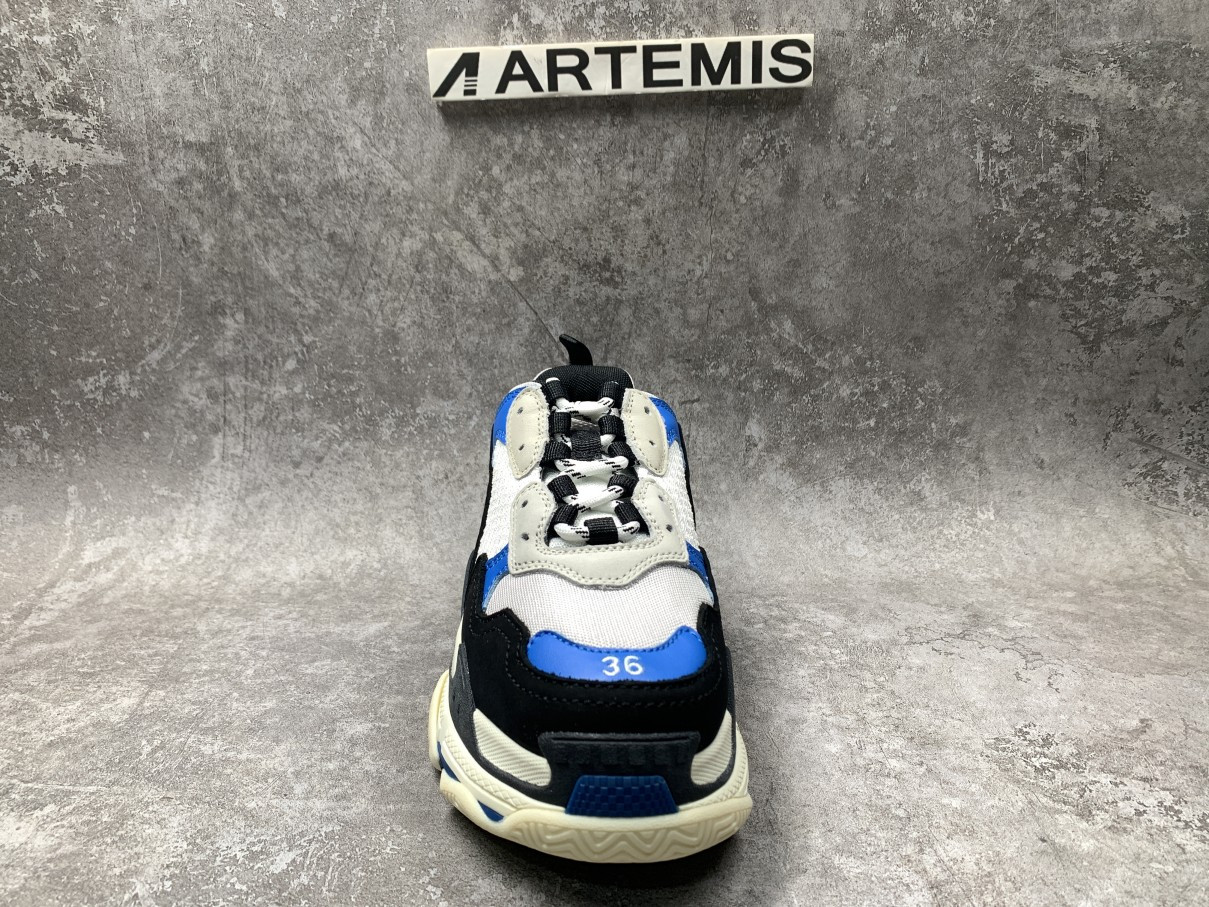 Balenciga Triple S Sneaker Black Blue White