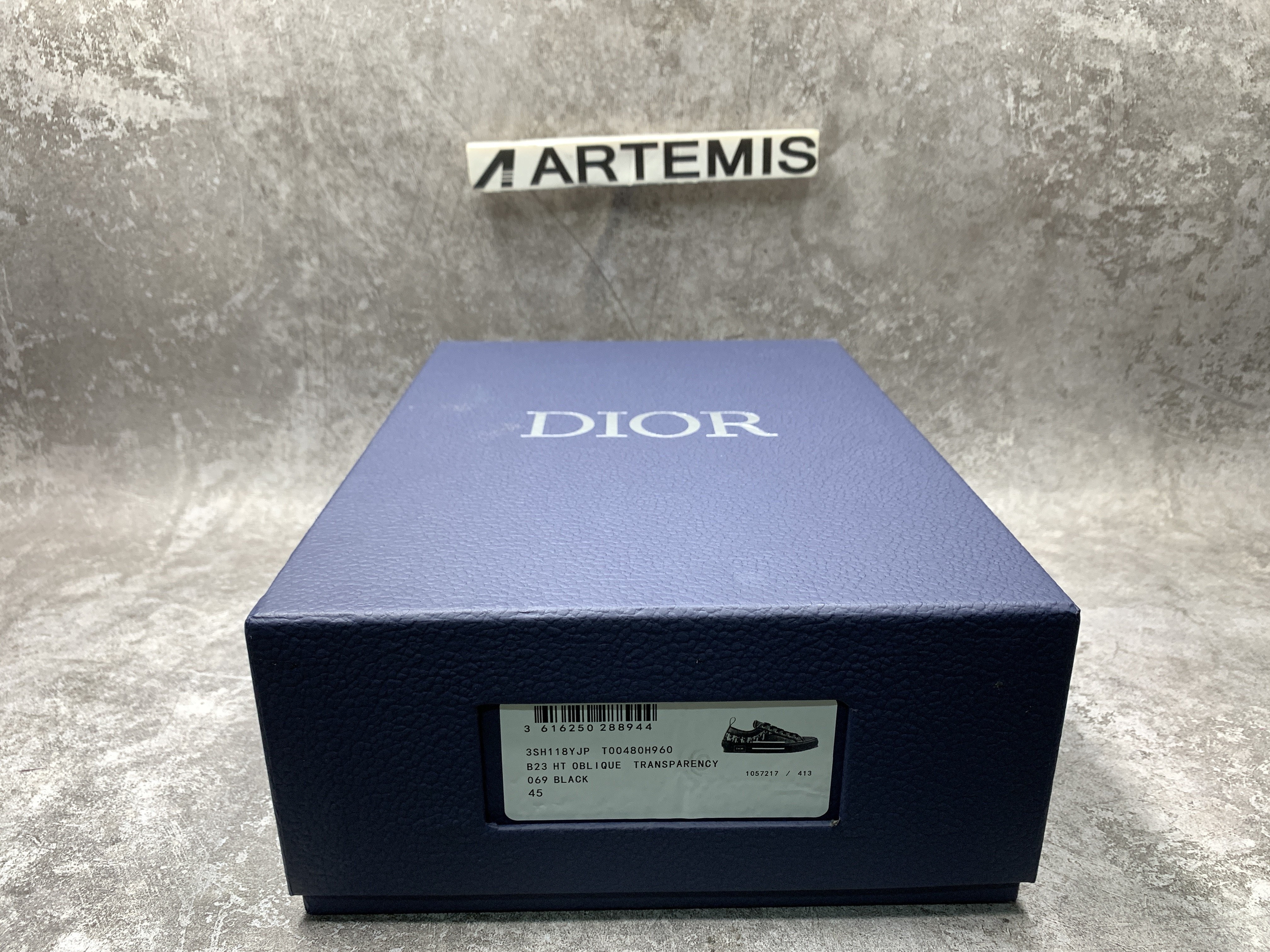 D*0r B23 Low Top Canvas Oblique Black