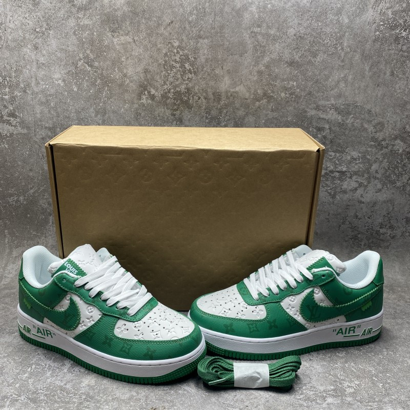 1V x Air Force 1 Low By Virgil Abloh White Green